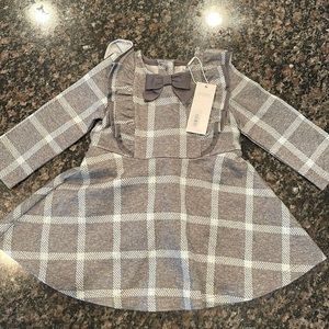 Janie and Jack baby girl’s winter plaid dress — Size 6-12 months — New w/ Tags!